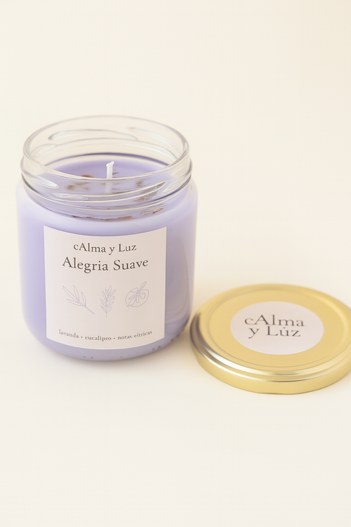 Alegría suave – Vela aromática artesanal (230g)