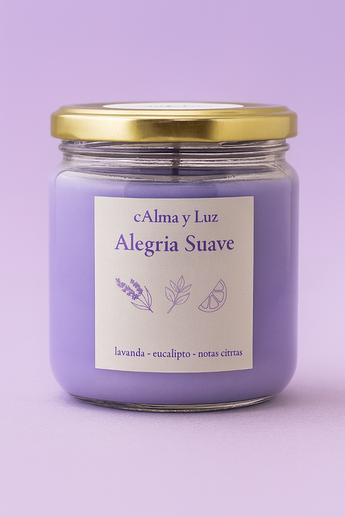 Alegría suave – Vela aromática artesanal (230g)
