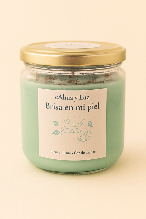 Brisa en mi piel – Vela aromática artesanal (230g)